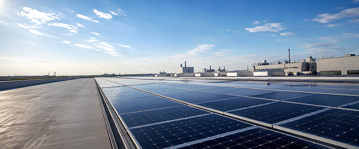 Industrial solar installation by MaxGreen Energy